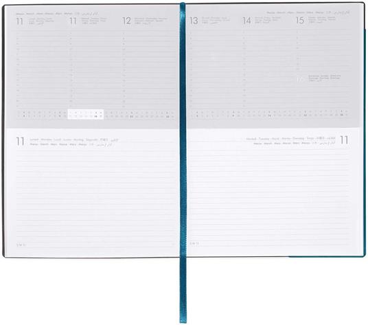 Agenda settimanale Legami 12 Mesi - 2025 - Large Weekly And Daily - Teal Blue - 2