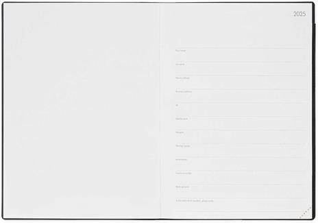 Agenda settimanale Maxi Legami 12 Mesi - 2025 - Ma x i Weekly Diary - Black Diamond - 3