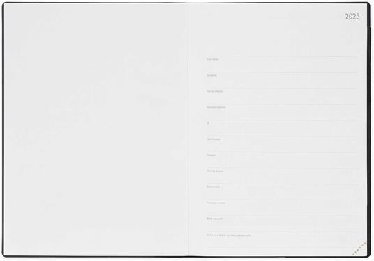 Agenda settimanale Maxi Legami 12 Mesi - 2025 - Ma x i Weekly Diary - Black Diamond - 3
