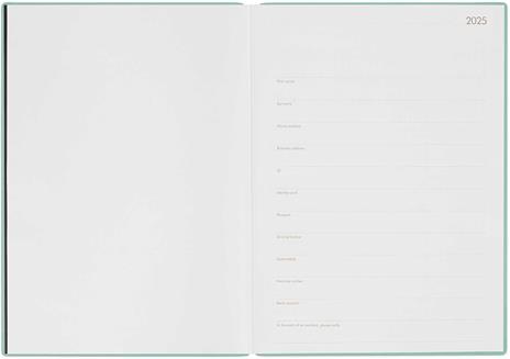 Agenda giornaliera Maxi Legami 12 Mesi - 2025 - Ma x i Daily Diary - Milk & Mint - 3
