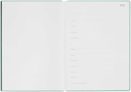 Agenda giornaliera Maxi Legami 12 Mesi - 2025 - Ma x i Daily Diary - Milk & Mint - 3