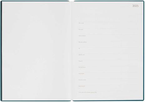 Agenda giornaliera Maxi Legami 12 Mesi - 2025 - Ma x i Daily Diary - Teal Blue - 3