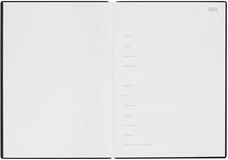 Agenda giornaliera Maxi Legami 12 Mesi - 2025 - Ma x i Daily Diary - Black Diamond - 3