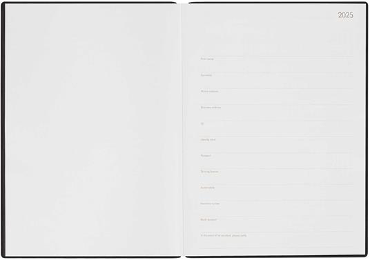 Agenda giornaliera Maxi Legami 12 Mesi - 2025 - Ma x i Daily Diary - Black Diamond - 3