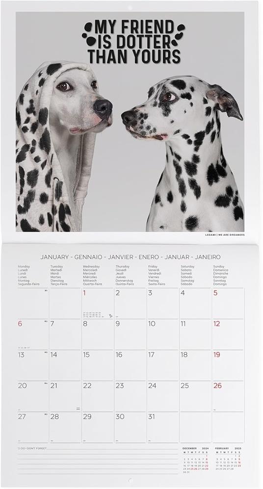 Calendario da Muro 2025 Legami - Supawstar- 30 x 29 - 2