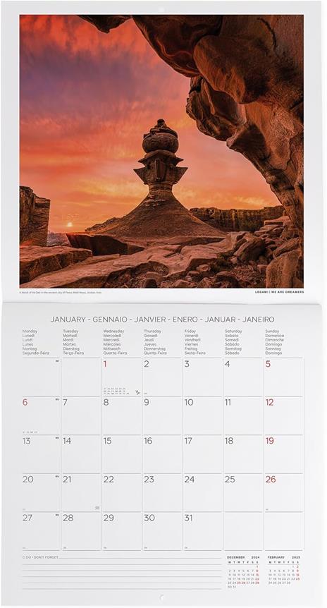 Calendario da Muro 2025 Legami - Sunsets - 30 x 29 - 2