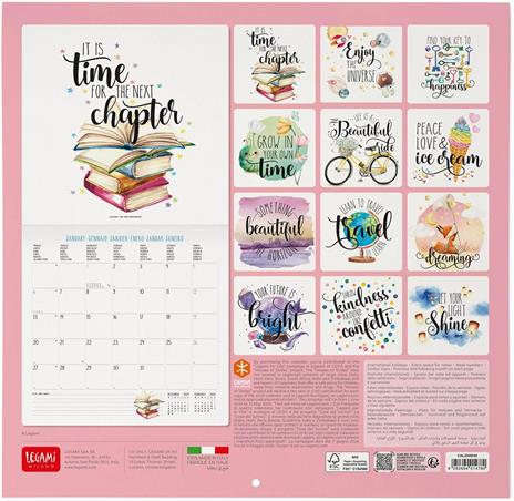 Calendario da Muro 2025 Legami - Aphorisms - 30 x 29 - 3