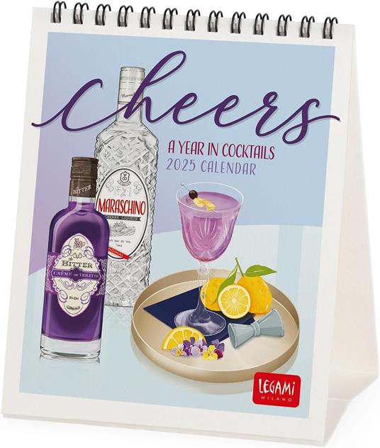 Calendario da Tavolo 2025 Legami - Cheers -12 x 14,5