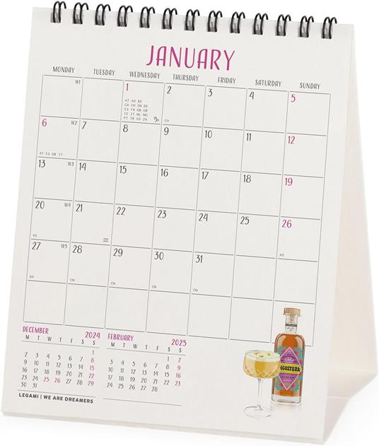 Calendario da Tavolo 2025 Legami - Cheers -12 x 14,5 - 3