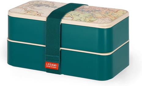 Legami - Porta Pranzo, Lunch Box con 3 Posate Incluse, Contenitore Porta Pranzo, Capacità 1200 ml