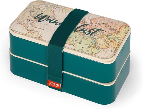 Legami - Porta Pranzo, Lunch Box con 3 Posate Incluse, Contenitore Porta Pranzo, Capacità 1200 ml - 2