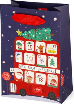 Borsa Regalo Piccola - Autobus di Natale