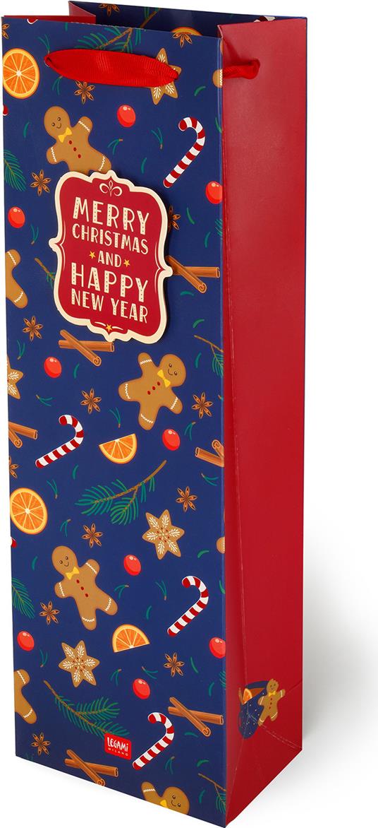 Sacchetto regalo Gift Bag - Bottle - Gingerbread