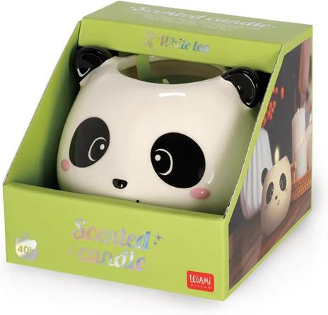 Scented Candle - Panda - 250Gr - White Tea - 5