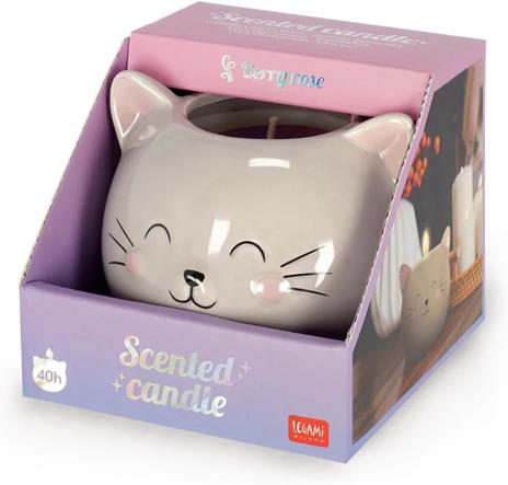 Scented Candle - Kitty - 250Gr - Berry Rose - 5