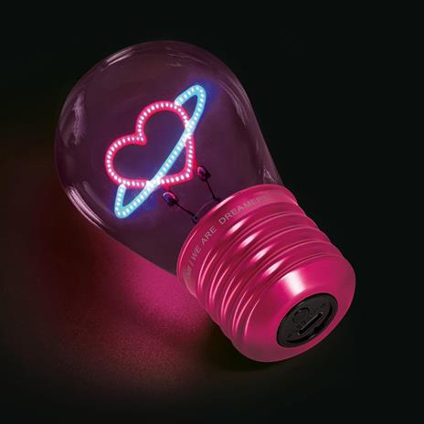 Bulb Fiction - Lightbulb-Shaped Table Lamp - Planet Heart - 3