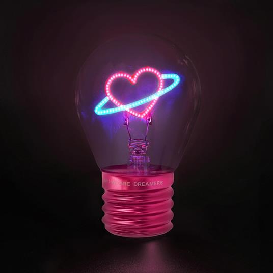 Bulb Fiction - Lightbulb-Shaped Table Lamp - Planet Heart - 4