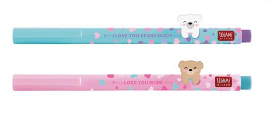 Set di 2 penne Gel Legami  Beary in love  Teddy Bear