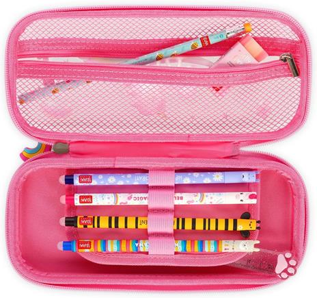 Legami - Astuccio Wonderwow, Tema Unicorn, 2 Scomparti e Portapenne interno, Chiusura a Zip, 23x11x5 cm - 3