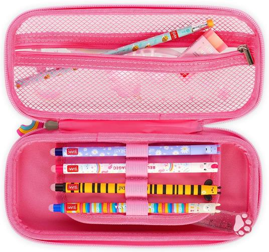 Legami - Astuccio Wonderwow, Tema Unicorn, 2 Scomparti e Portapenne interno, Chiusura a Zip, 23x11x5 cm - 3