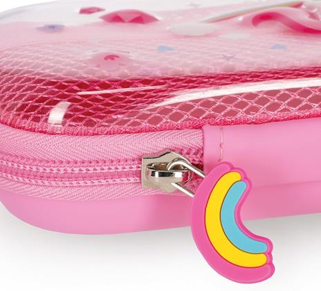 Legami - Astuccio Wonderwow, Tema Unicorn, 2 Scomparti e Portapenne interno, Chiusura a Zip, 23x11x5 cm - 5