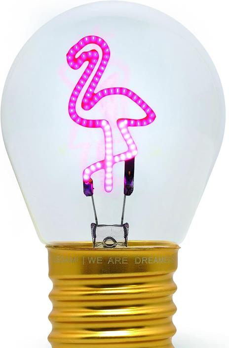 Bulb Fiction - Lightbulb-Shaped Table Lamp - Flamingo - 2
