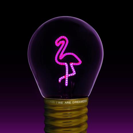 Bulb Fiction - Lightbulb-Shaped Table Lamp - Flamingo - 3