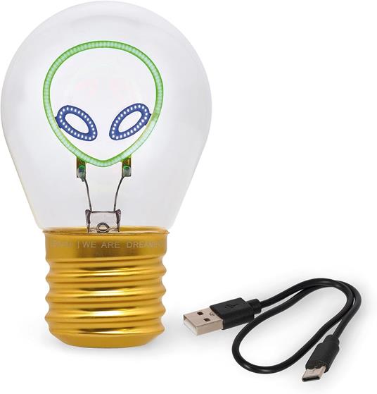 Bulb Fiction - Lightbulb-Shaped Table Lamp - Alien - 5