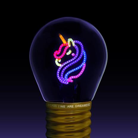 Bulb Fiction - Lightbulb-Shaped Table Lamp - Unicorn - 3