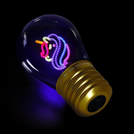 Bulb Fiction - Lightbulb-Shaped Table Lamp - Unicorn - 4