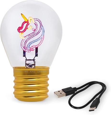 Bulb Fiction - Lightbulb-Shaped Table Lamp - Unicorn - 5