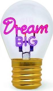 Bulb Fiction - Lightbulb-Shaped Table Lamp - Dream Big