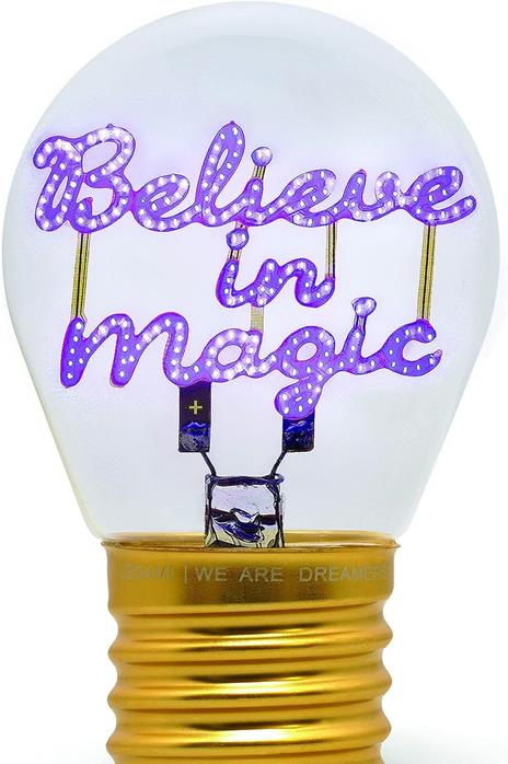 Bulb Fiction - Lightbulb-Shaped Table Lamp - Believe In Magic - 2