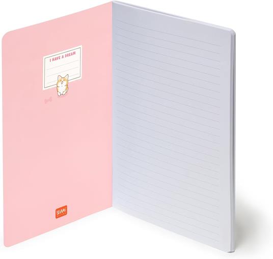 Quaderno a Righe Large - Corgi - 2