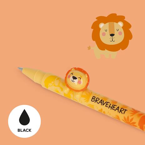 Penna gel decorata Legami - Lion - 2