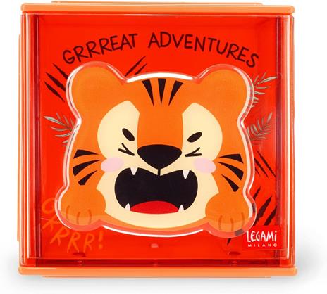 Box componibile organizzatore da scrivania per cancelleria Legami - tigre - 4