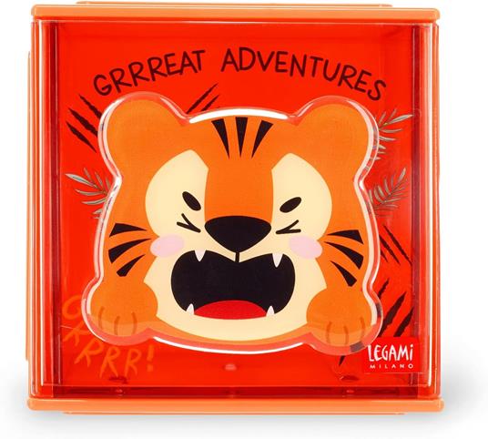 Box componibile organizzatore da scrivania per cancelleria Legami - tigre - 4