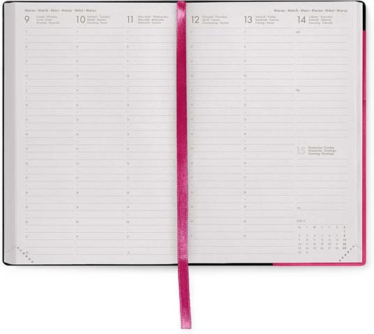Agenda settimanale Legami 2025 -2026, 16 mesi - Medium weekly Diary - raspberry - 3