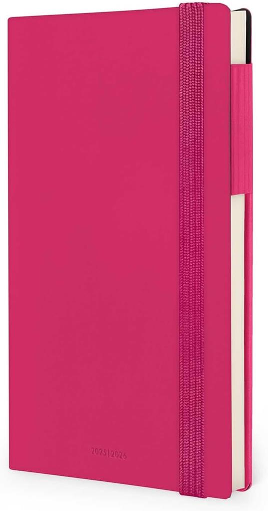 Agenda settimanale Legami 2025 -2026, 16 mesi - Medium weekly Diary - raspberry - 4