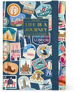 Agenda giornaliera Legami 2025 -2026, 16 mesi - Small photo Daily Diary - travel stickers
