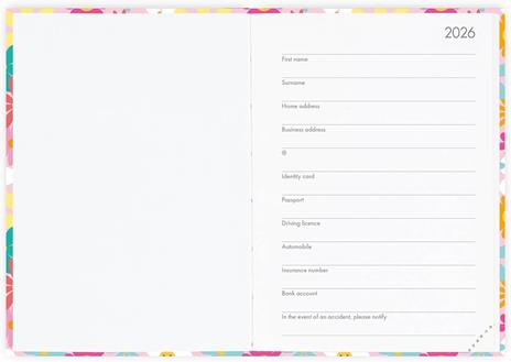 Agenda giornaliera Legami 2025 -2026, 16 mesi - Small photo Daily Diary - daisy - 2