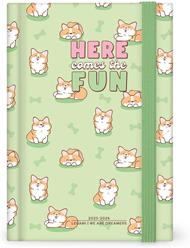 Agenda giornaliera Legami 2025 -2026, 16 mesi - Medium photo Daily Diary - blue corgi