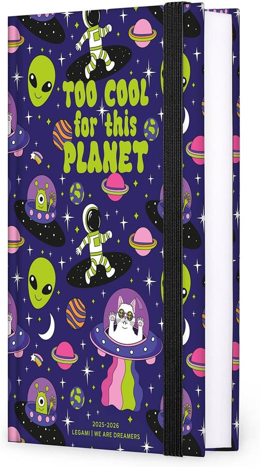 Agenda giornaliera Legami 2025 -2026, 16 mesi - Medium photo Daily Diary - space - 4