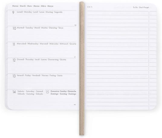 Agenda settimanale Legami 2025 -2026, 16 mesi - Small photo weekly Diary with block notes - travel - 3