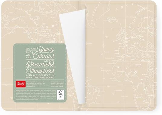 Agenda settimanale Legami 2025 -2026, 16 mesi - Small photo weekly Diary with block notes - travel - 6