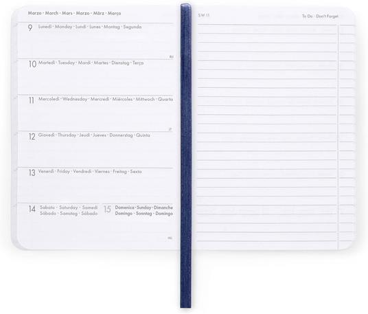 Agenda settimanale Legami 2025 -2026, 16 mesi - Small photo weekly Diary with block notes - stars - 3