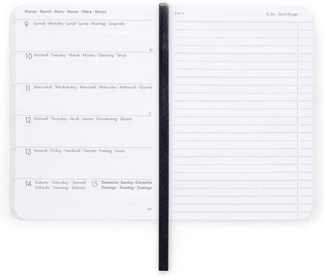 Agenda settimanale Legami 2025 -2026, 16 mesi - Small photo weekly Diary with block notes - moth - 3