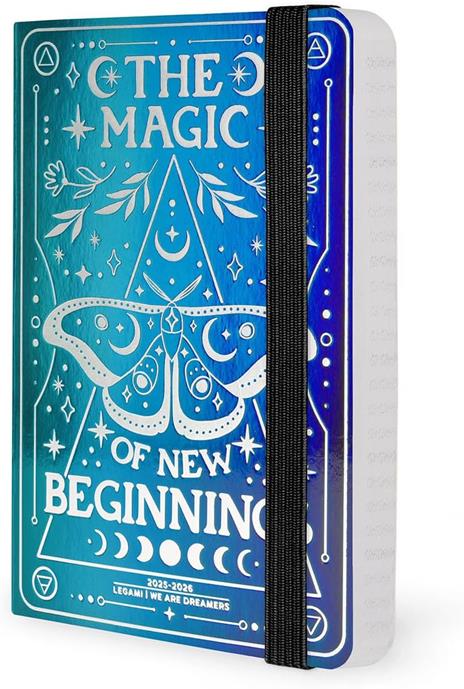 Agenda settimanale Legami 2025 -2026, 16 mesi - Small photo weekly Diary with block notes - moth - 4