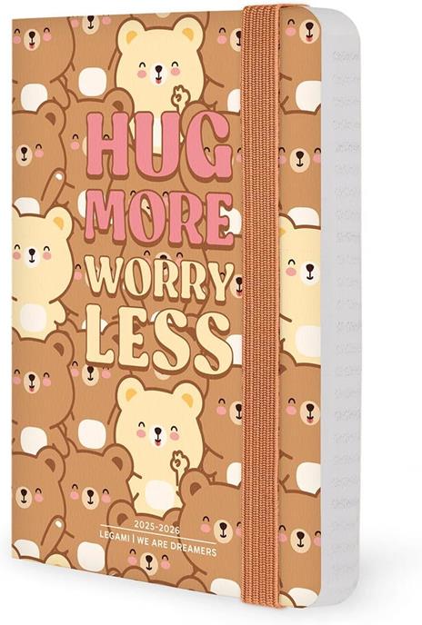 Agenda settimanale Legami 2025 -2026, 16 mesi - Small photo weekly Diary with block notes - teddy bear - 4