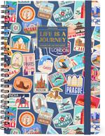 Agenda settimanale Legami 2025 -2026, 16 mesi - large weekly spiral bound Diary - travel stickers